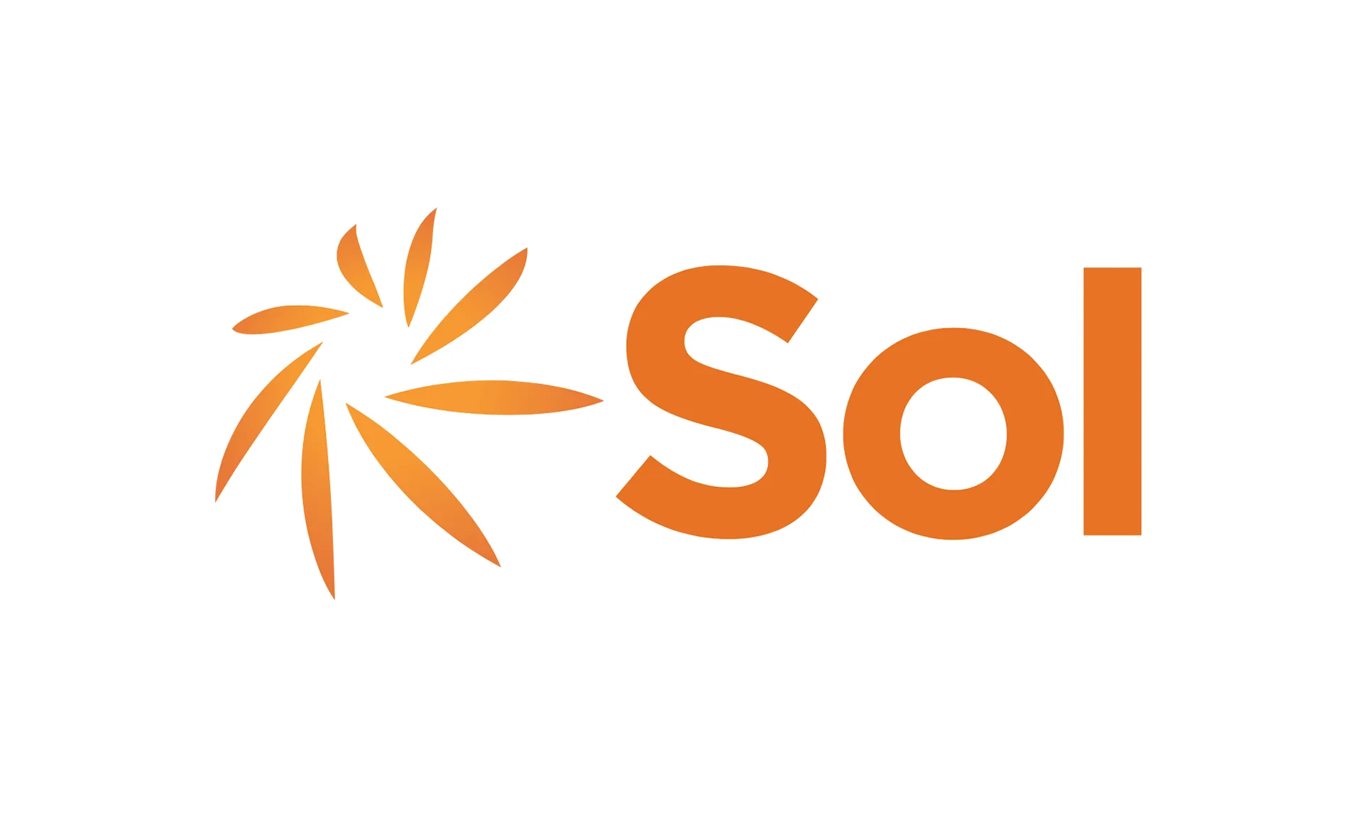 Sol logo mark alone: the orange sunburst icon next to the Sol wordmark, without the West Village tagline