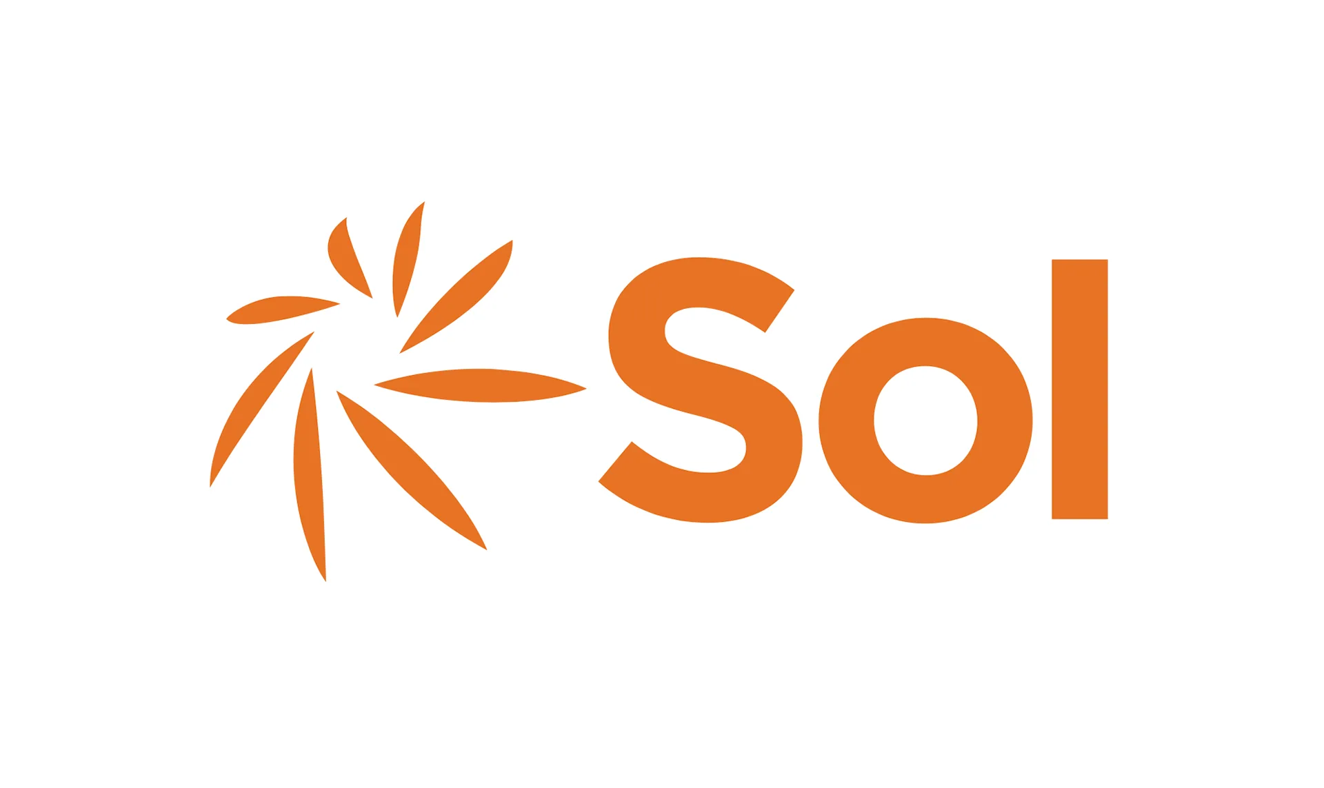 Sol logo mark alone: the orange sunburst icon next to the Sol wordmark, without the West Village tagline